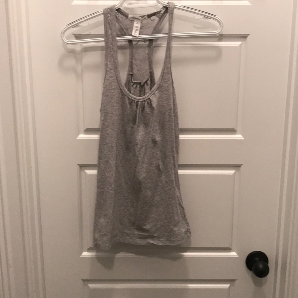Lace up racer back tank